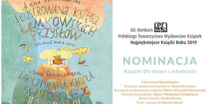 „Łemkowskie przysłowia” nominowane do nagrody  Najpiękniejsze Książki Roku 2019